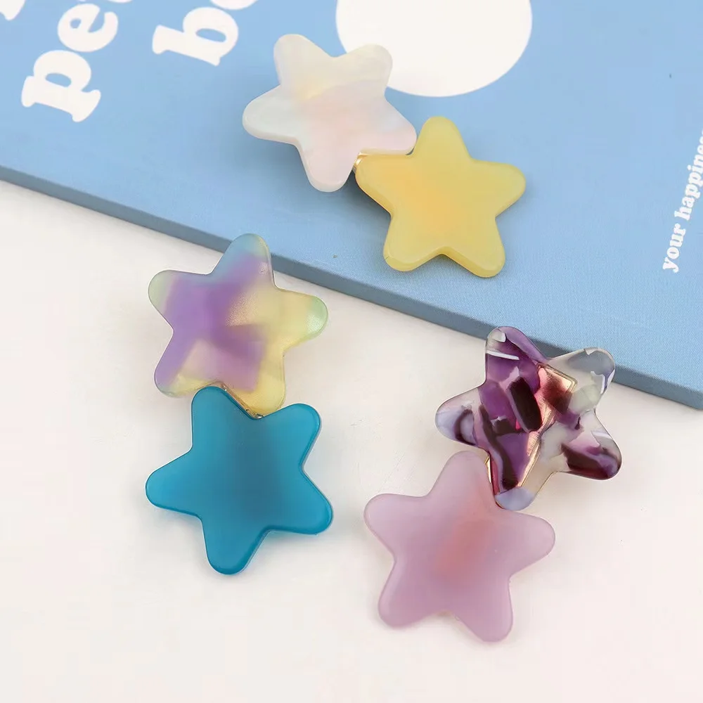 hot New arrival simple fashion small 5CM hair clips acetate hairpins baby cute clips For girls Make up /Hair Accessories