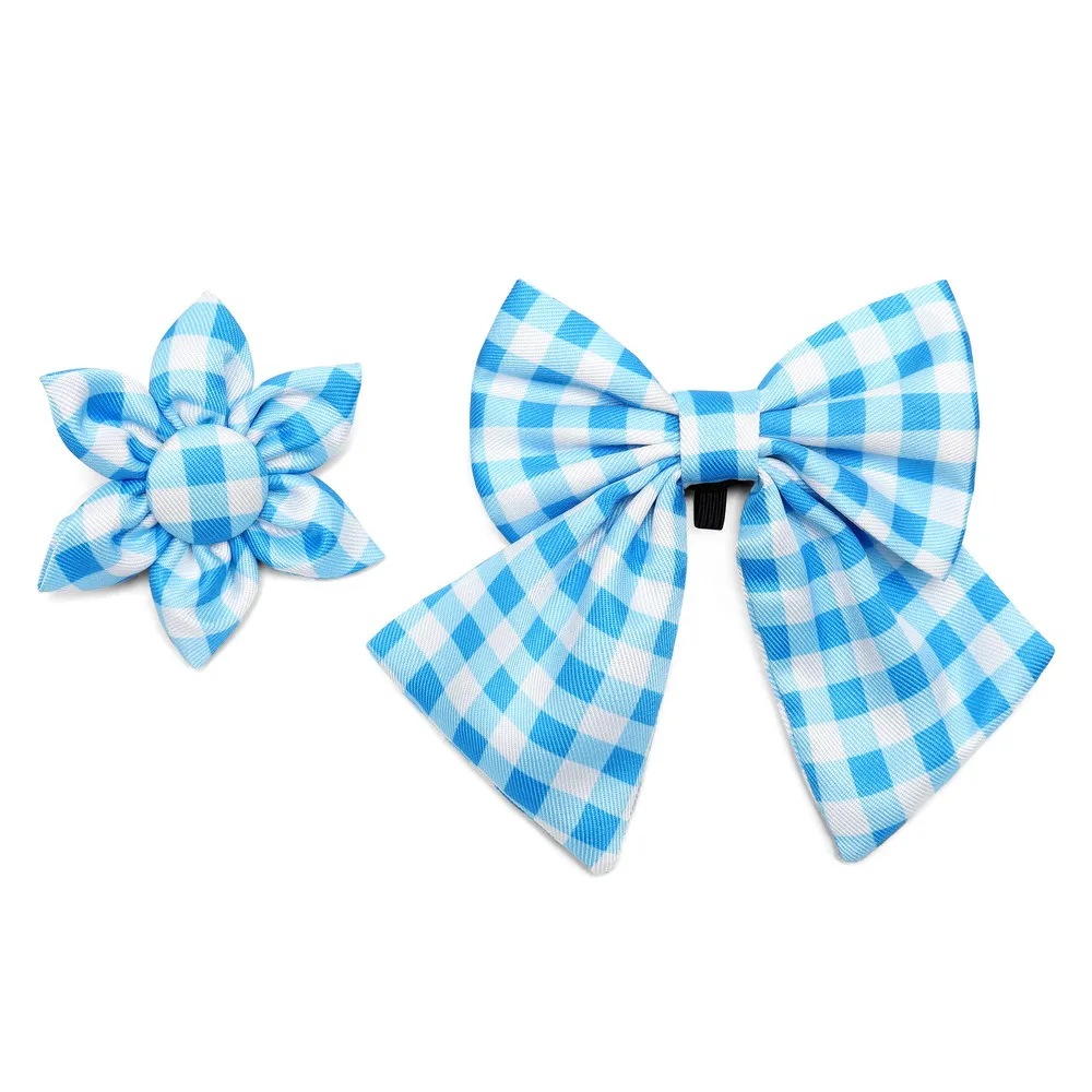 High Quality Sublimation Blanks Pet Washable Triangle Plaid Pet Bandanas Adjustable Custom Dog Scarf Bandana