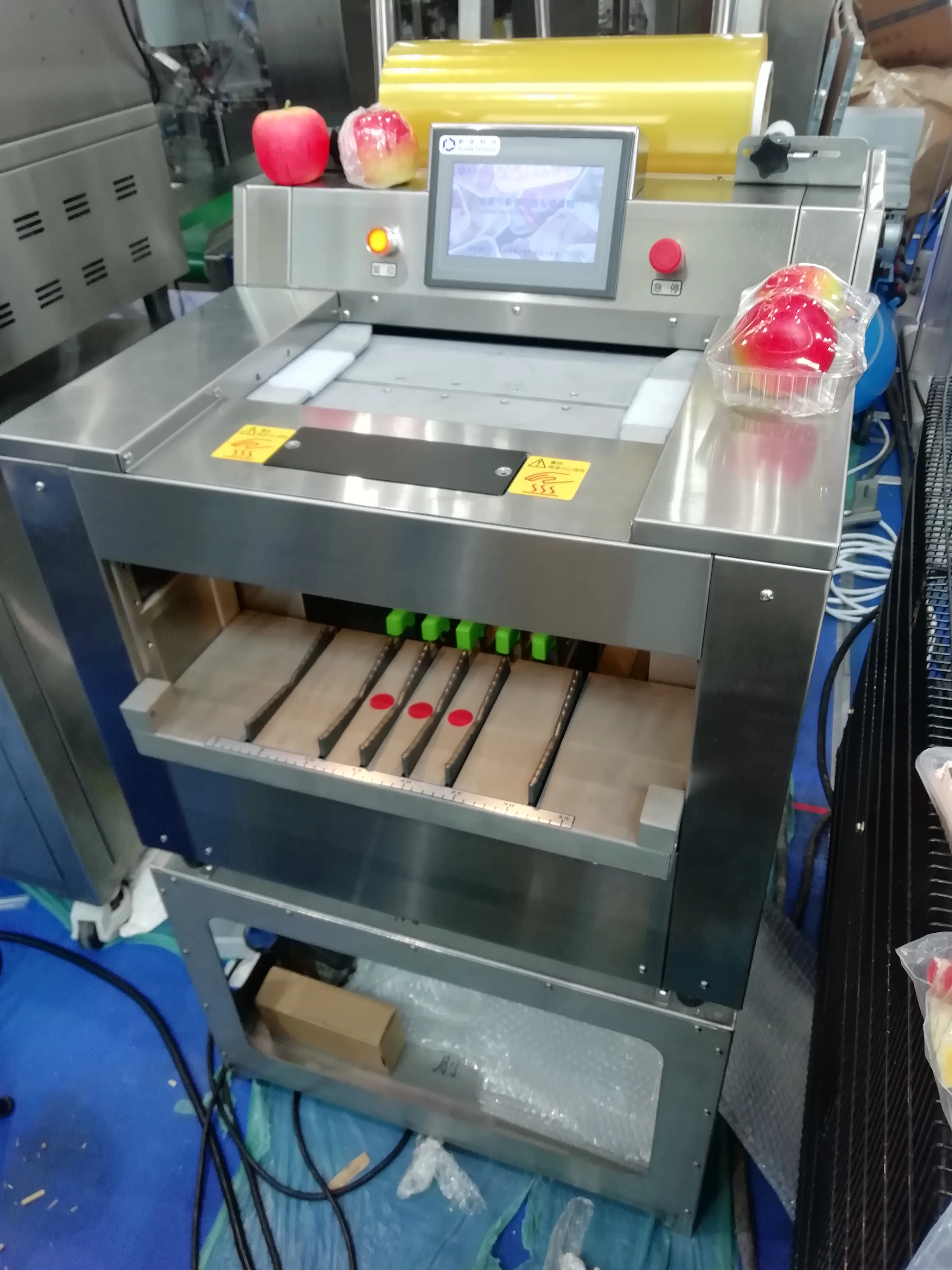 Полуавтоматическая оберточная машина для упаковки пищевых продуктов из нержавеющей стали