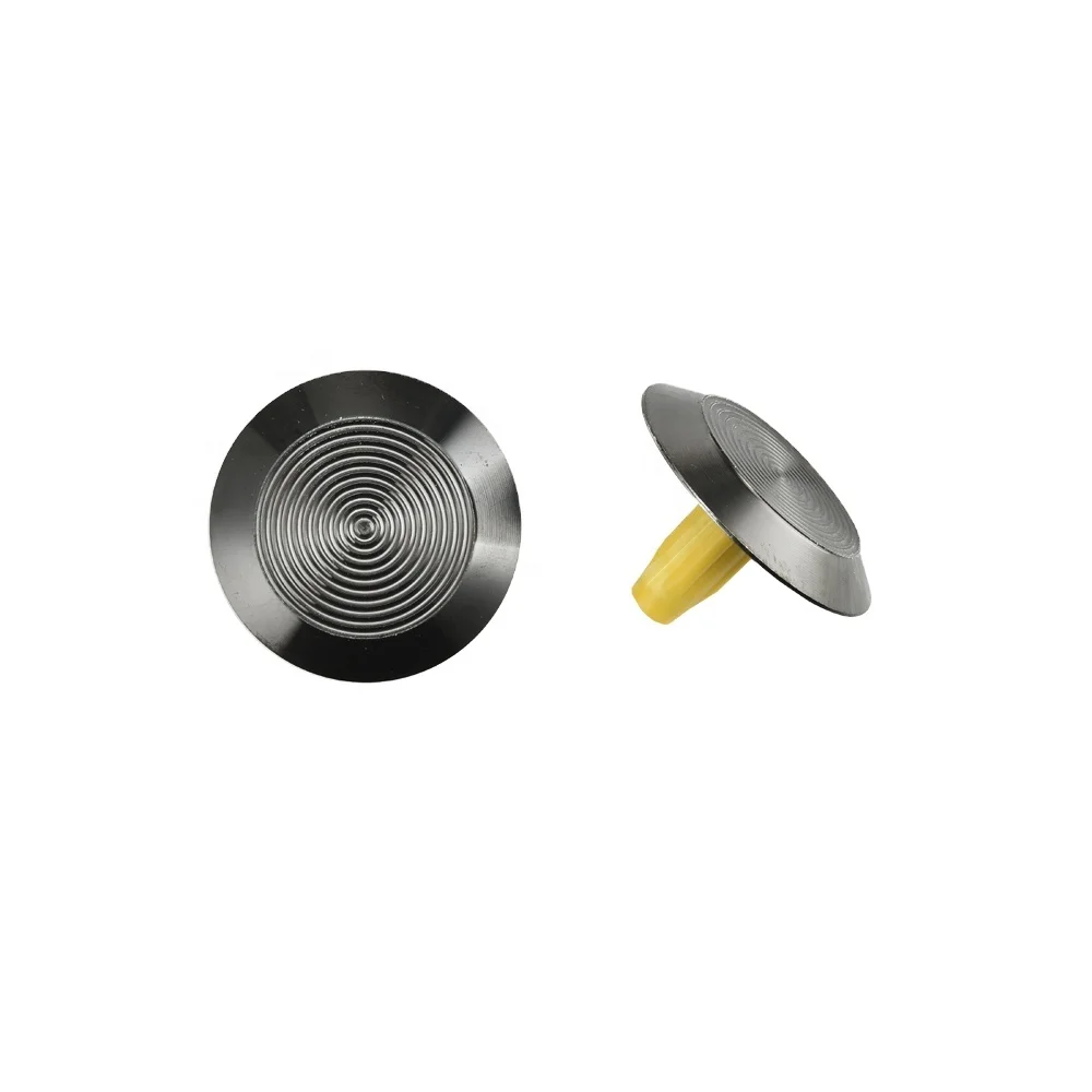 black stainless steel tactile indicator road paving stud for anti-slip with PVD coating
