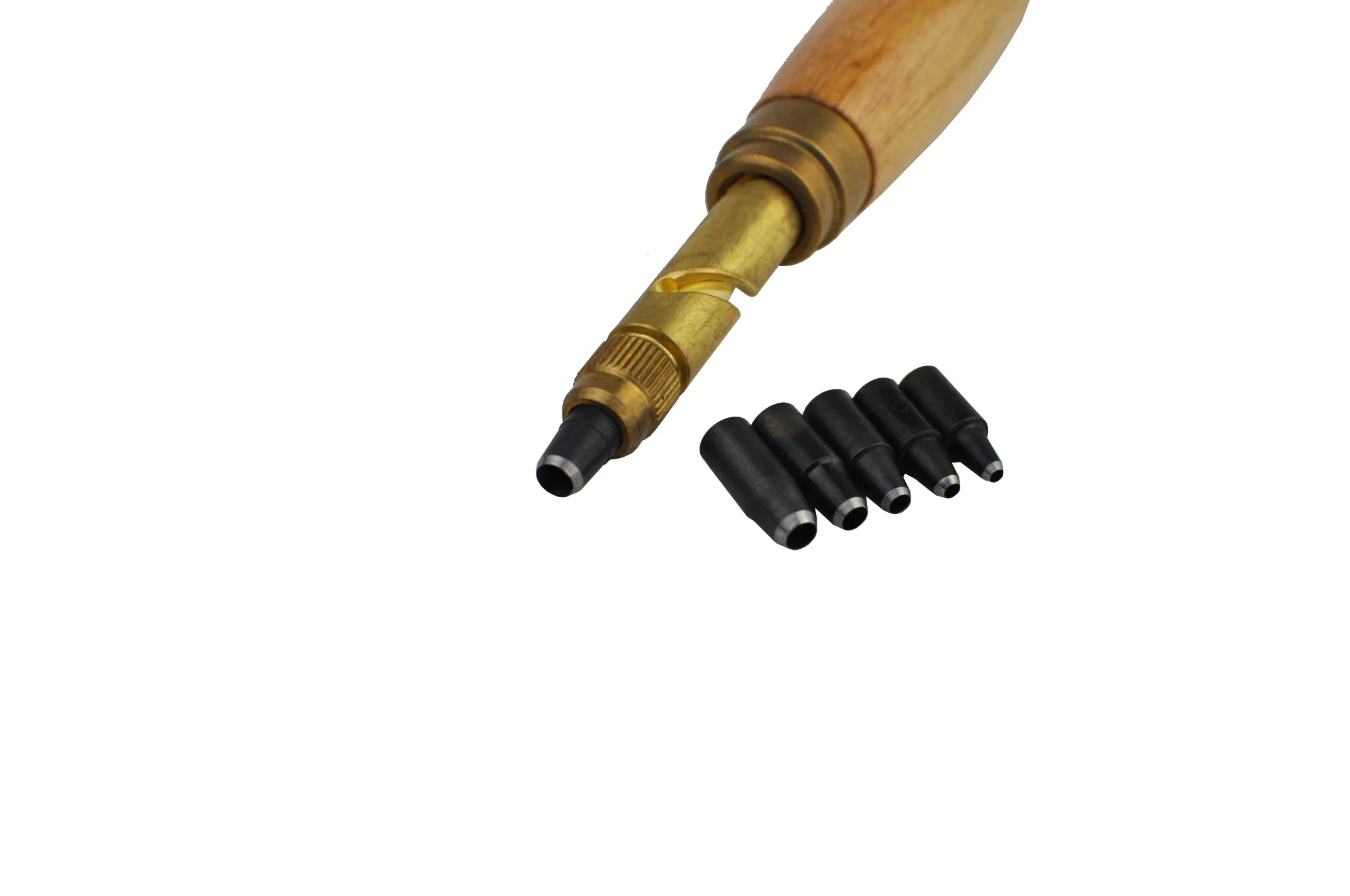 Screw Hole Punch/Auto Leather Tool Book Drill 6 Tips Sizes 1.5-4 mm for Sewing Leather Paper Craft Adjustable