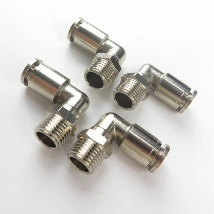 Male Elbow Straight Tee Pu Hose Connector Push Fit In Pneumatic One Touch Fitting rass Quick Connect Fittings