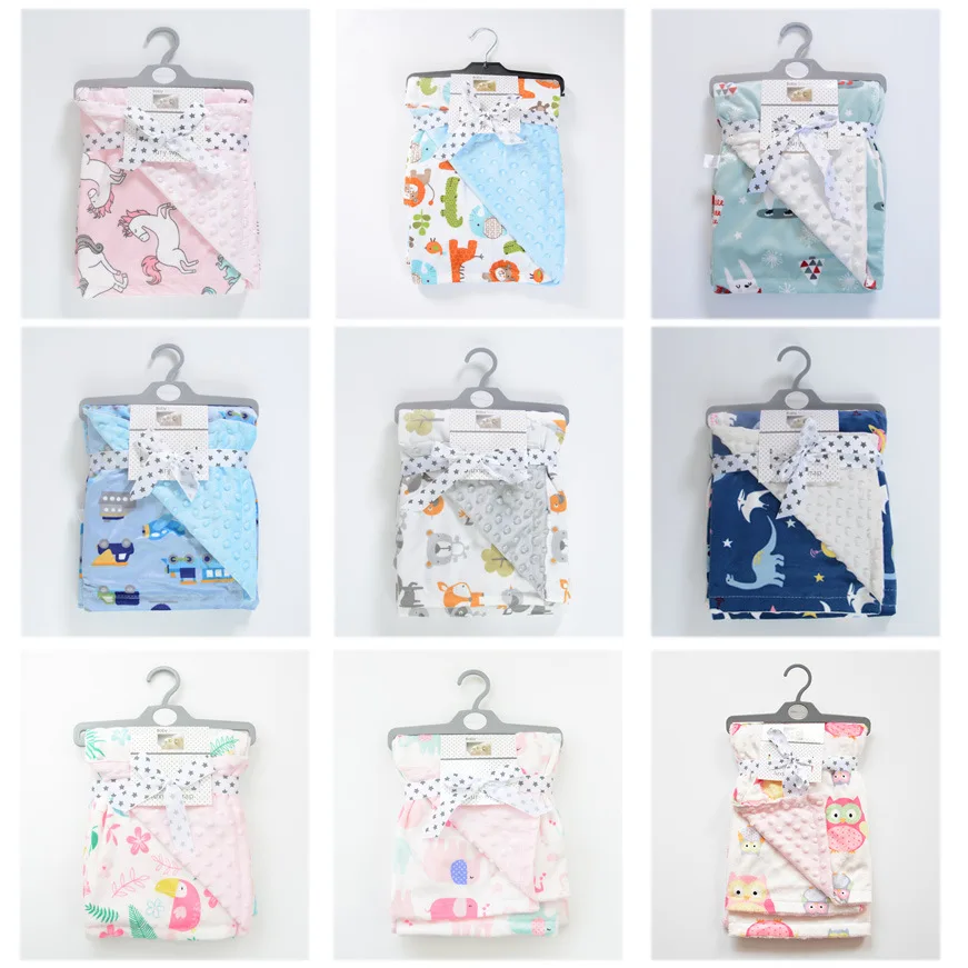 Unisex Safe Nursery Elastic Minky Baby Swaddle Fleece Receiving Blanket Custom Printed Low Modern Wrap Comforter Kids Portable