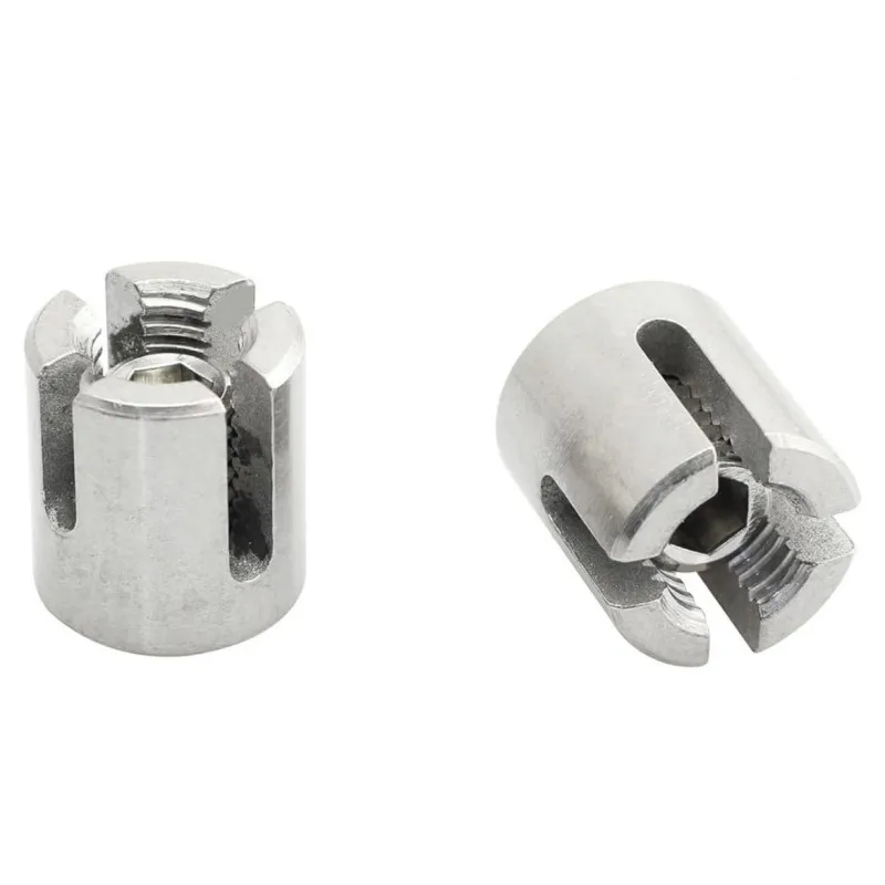 1/8 Clip Green Wall SS316 Stainless Steel Wire Rope Trellis Cross Cable Clamp