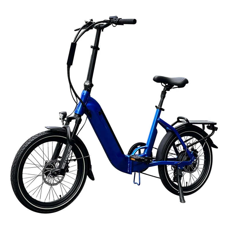 Lantu фара для электровелосипеда в 20 дюймов 48v 500w литиевая батарея 7 скоростей шаг через Электрический складной велосипед
