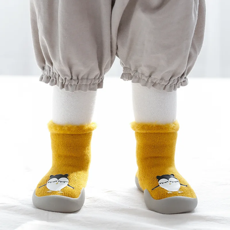 
New Baby Floor Shoes Korean Version Of The Bow Non-slip Soft Bottom Rubber Sole Baby Socks Shoes 