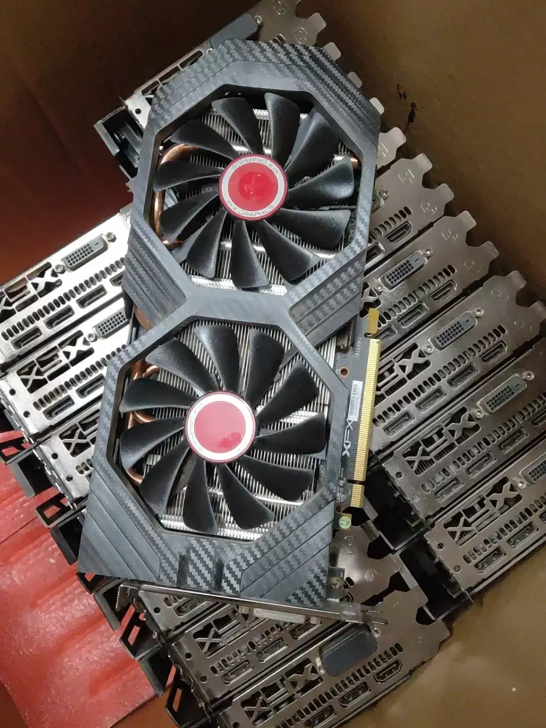High grade amd rx 590 8gb gddr5 video card rx590 rx 580 de 8gb used gaming gpu graphics cards