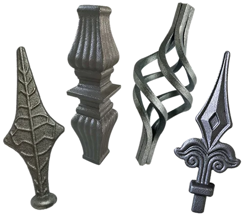 Qingdao KESHUNXIANG forging Garden Fence fitting wrought Iron ornamental iron