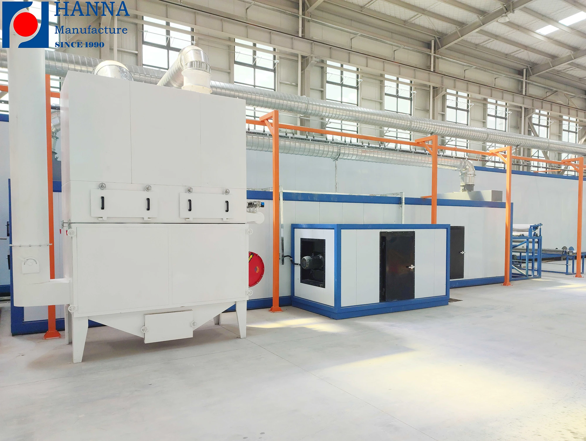 Lamp post steel pipe cabinet complete auto powder coating line for sale