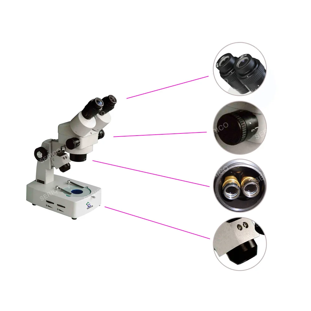 SERICO Binocular Stereo Zoom Microscope  Model XTL-2000 For Electronic Industry Jewelry Mobile Phone