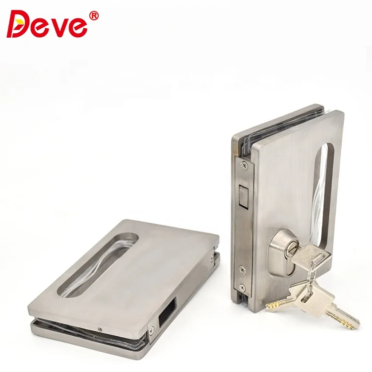 Frameless Glass to Glass Swing door Stainless Steel Glass Door Lock