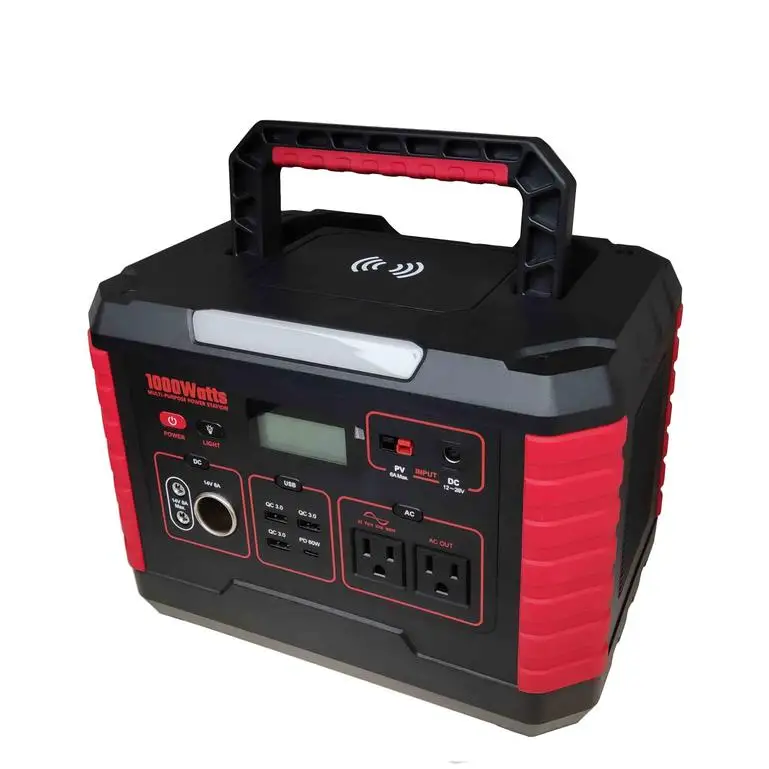 1000w Portable Lifepo4 Lithium Ion Battery Bank 500w 300w Mini Portable Secondary Generator Power Station