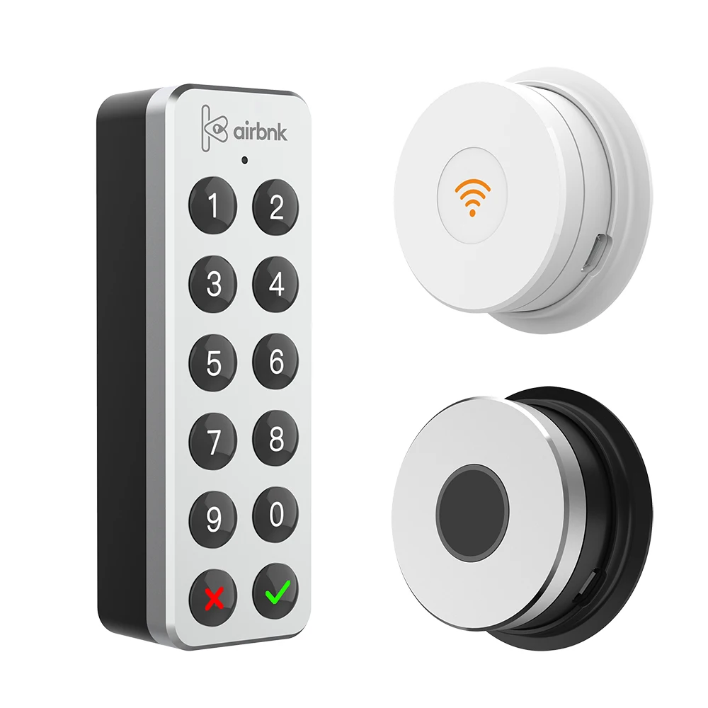 
Dropshipping Fingerprint Access Control + Wifi Bridge + Keypad Door Lock Compatible for smart lock Airbnb Expandable Accessories 