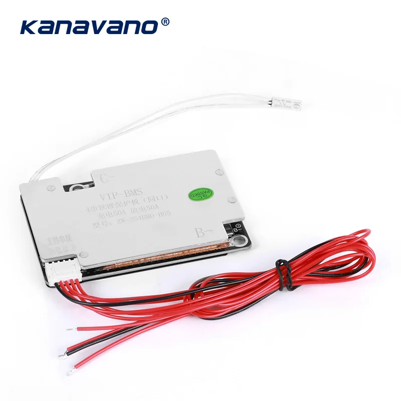 LFP 4S BMS 12V 50A High Current Lifepo4 for 3.2V 4 Cells BMS System Board Lithium ion Battery Pack