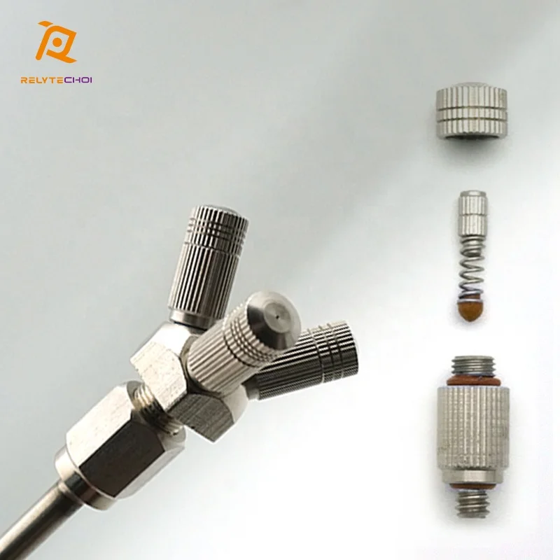 China Hot Growing And Humidifying System 50 Micron Metal Spray Fogging Nozzle