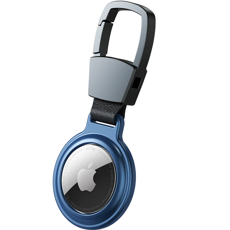 Чехол для Apple Airtag кожаный магнитный металлический защитный чехол Locator Tracker устройство против потери брелок