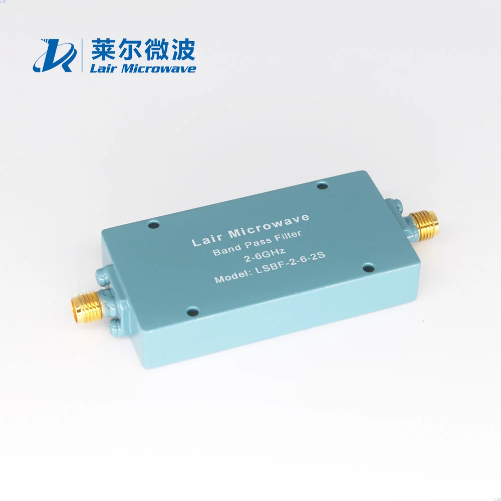 Low Insertion Loss 2-6 Ghz ilitary Cavity Microstrip Filter RF Band pass Filter with S MA connector
