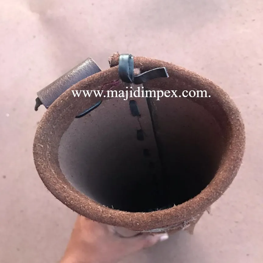 New Traditional Genuine Leather Archery Back Arrow Quiver Hunting Pouch Belt Bag