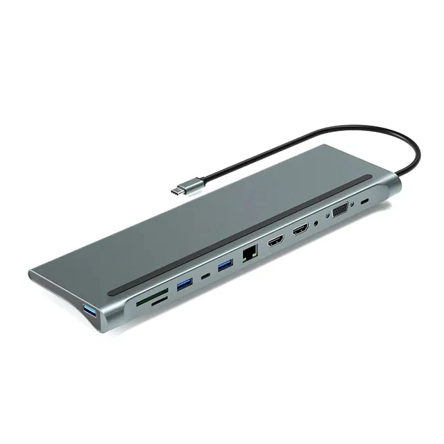 Многофункциональная многофункциональная док-станция 12 в 1 с USB-C USB-C Type-C на 4K многофункциональная док-станция 12 в 1
