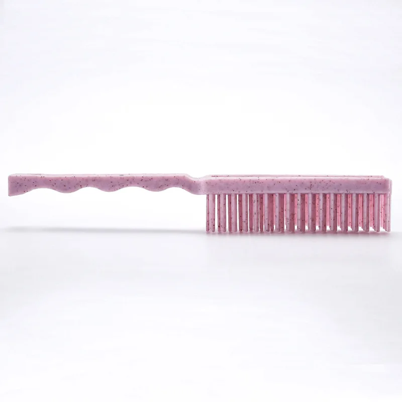 Economical Flexible Detangling Hair Brush Natural Wheat Straw With Handle Comb Massage Exfoliating Brush For Wet And Dry