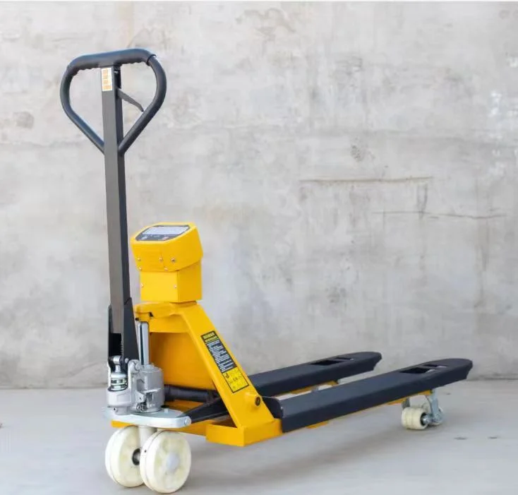 manufacturer custom High quality electronic scales 2 Ton Weigh Scale 550mm pallet truck for construction