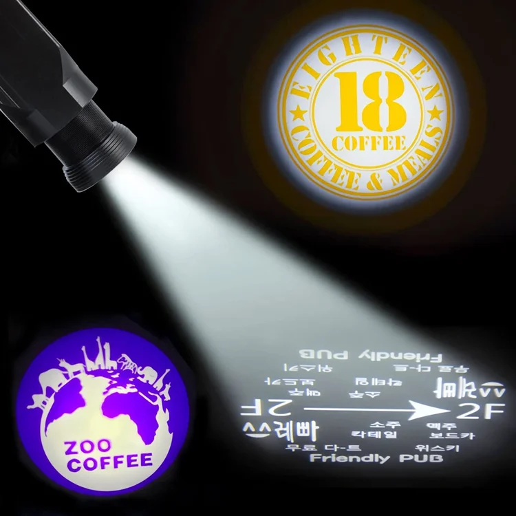 Custom LED Advertising Logo Projector Light Waterproof Rotating Outdoor Laser Projector