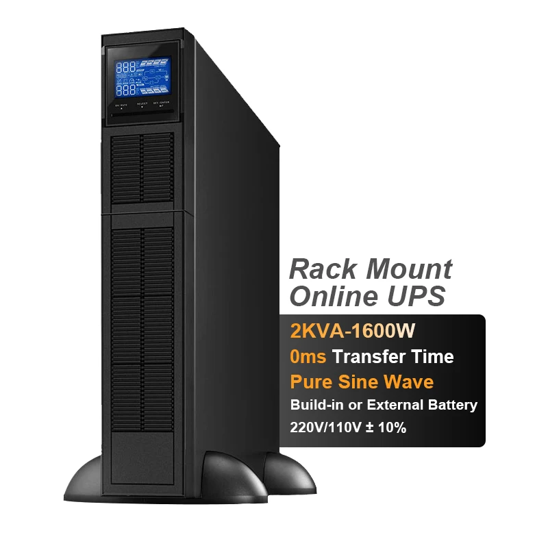 Cwups 1 кВА крепление стойки Ups с внешним аккумулятором интегрированная карта Snmp 3 часа время резервного копирования