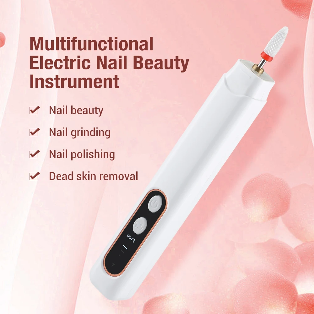 2023 nail painting machine art 15000rpm professional printer digital electric 6 in 1 beauty sanding bands min auto drill file
