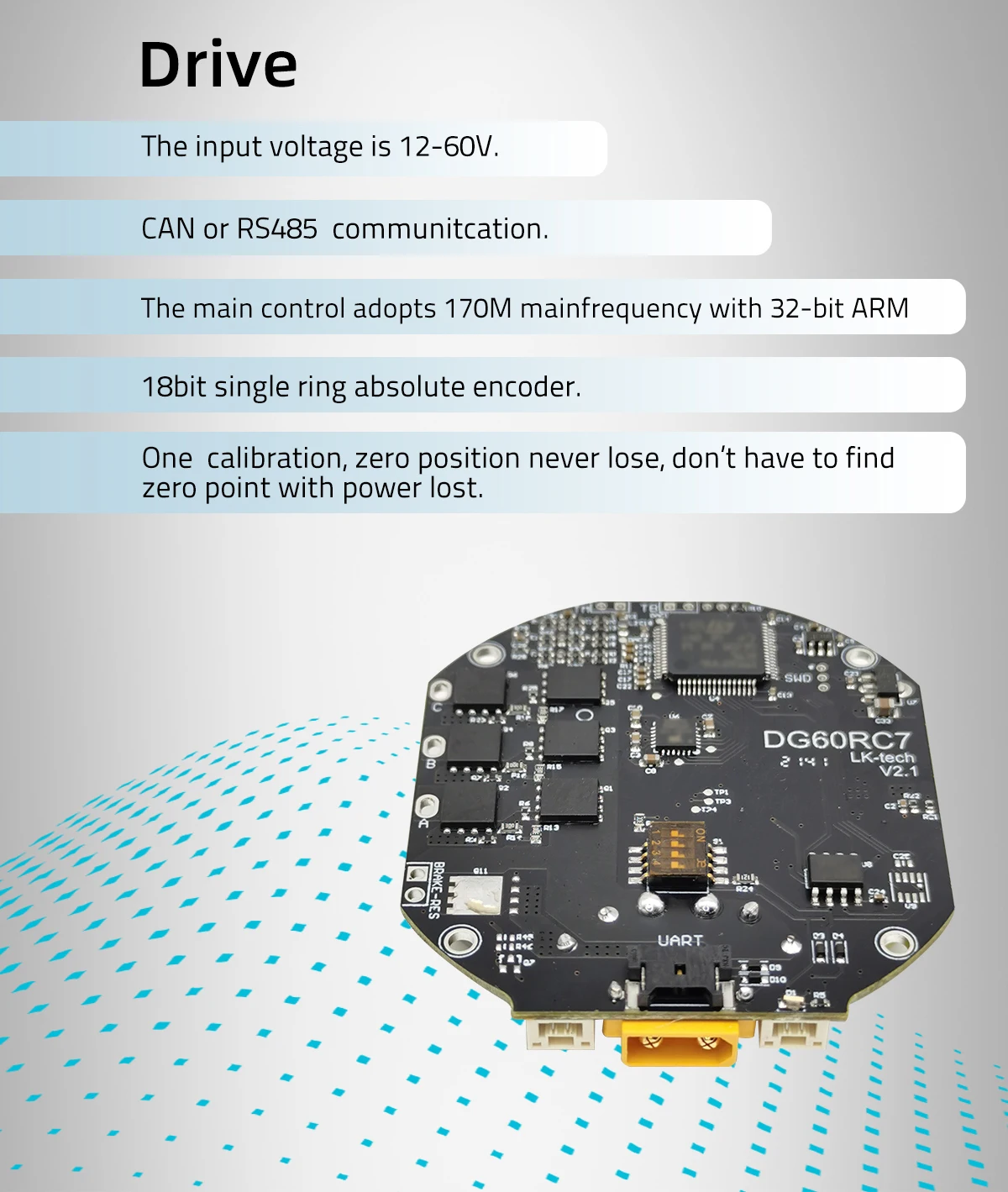 MG10015-i10v2(RMD-X10) 12-60V Max Toruqe 53N.m Dc Brushless Geared Exoskeleton Robo Motor