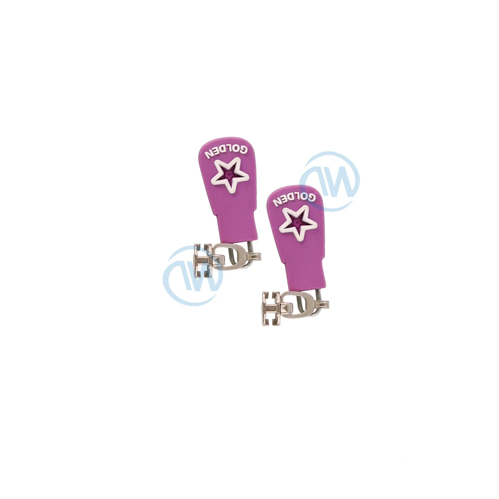 
Dawei Brand Latest Hot Selling Wholesale Factory Good Price Silicone Custom Rubber Gold Zipper Pull 