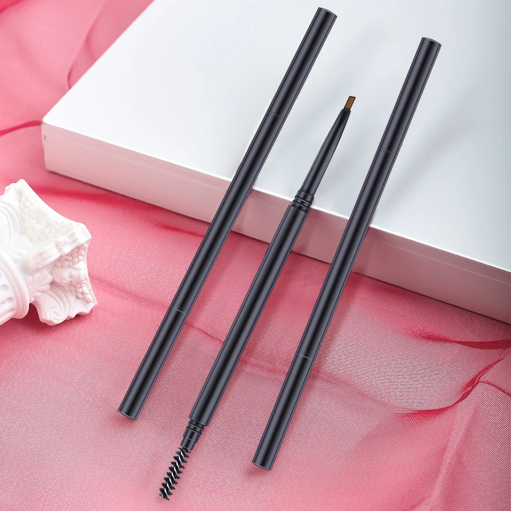 Private Label 6 Colors Eyebrow Enhancer Long Lasting High Pigment Double Head Eyebrow Pencil