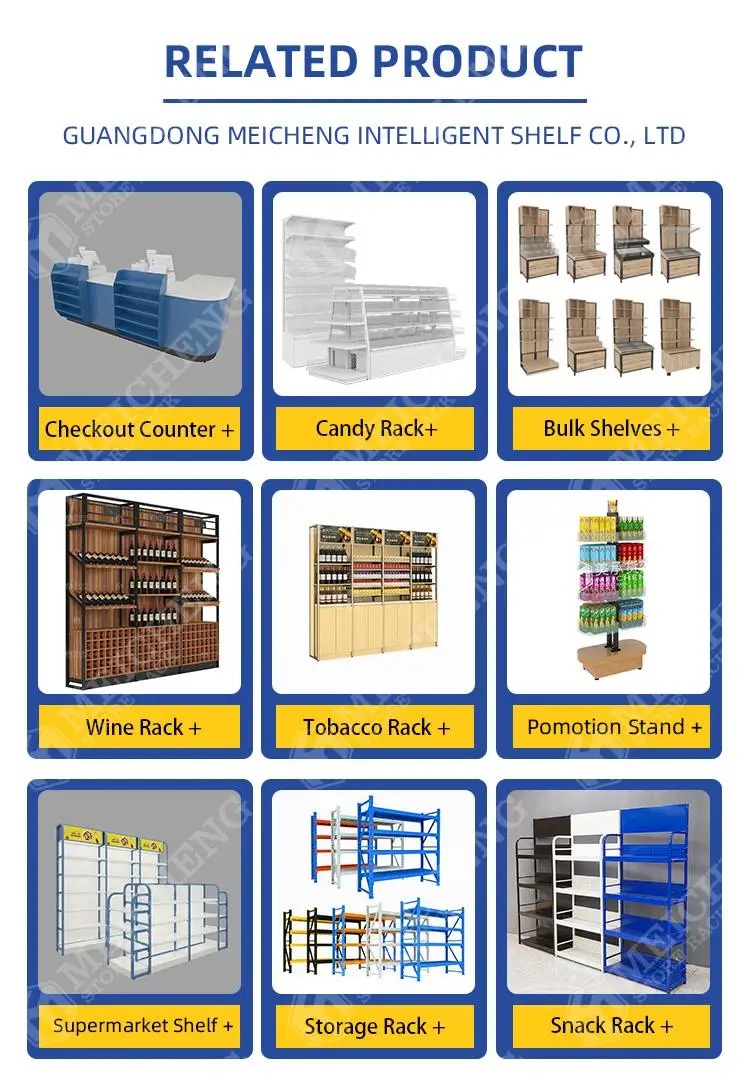 Meicheng Shop Racks Wooden Vegetable Stand Supermarket Steel Wood Fruit Vegetable Display Stand