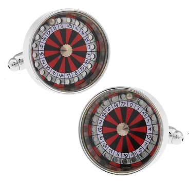 Wholesale Cufflinks Novelty Gambling Design Poker Dice Design Copper Cuff Links