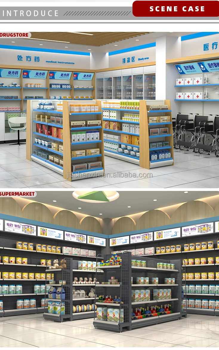 gondola  shelving supermarket shelves metal equipment for grocery store with price tag label holder display racks  rack