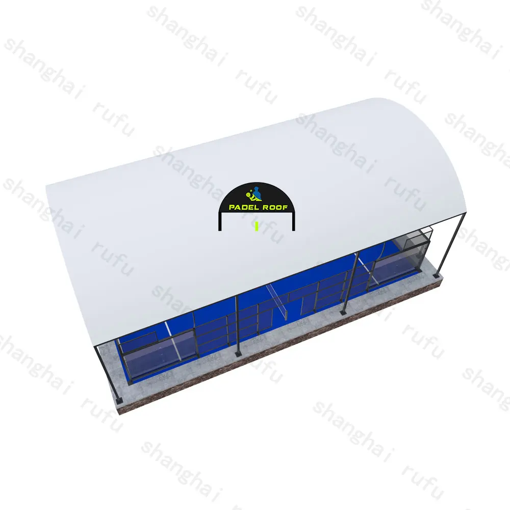 Outdoor Paddle Tennis Court Sports Modular Cancha De Padel Tent Structure Insulated Padel Tennis Court with Cover Roof