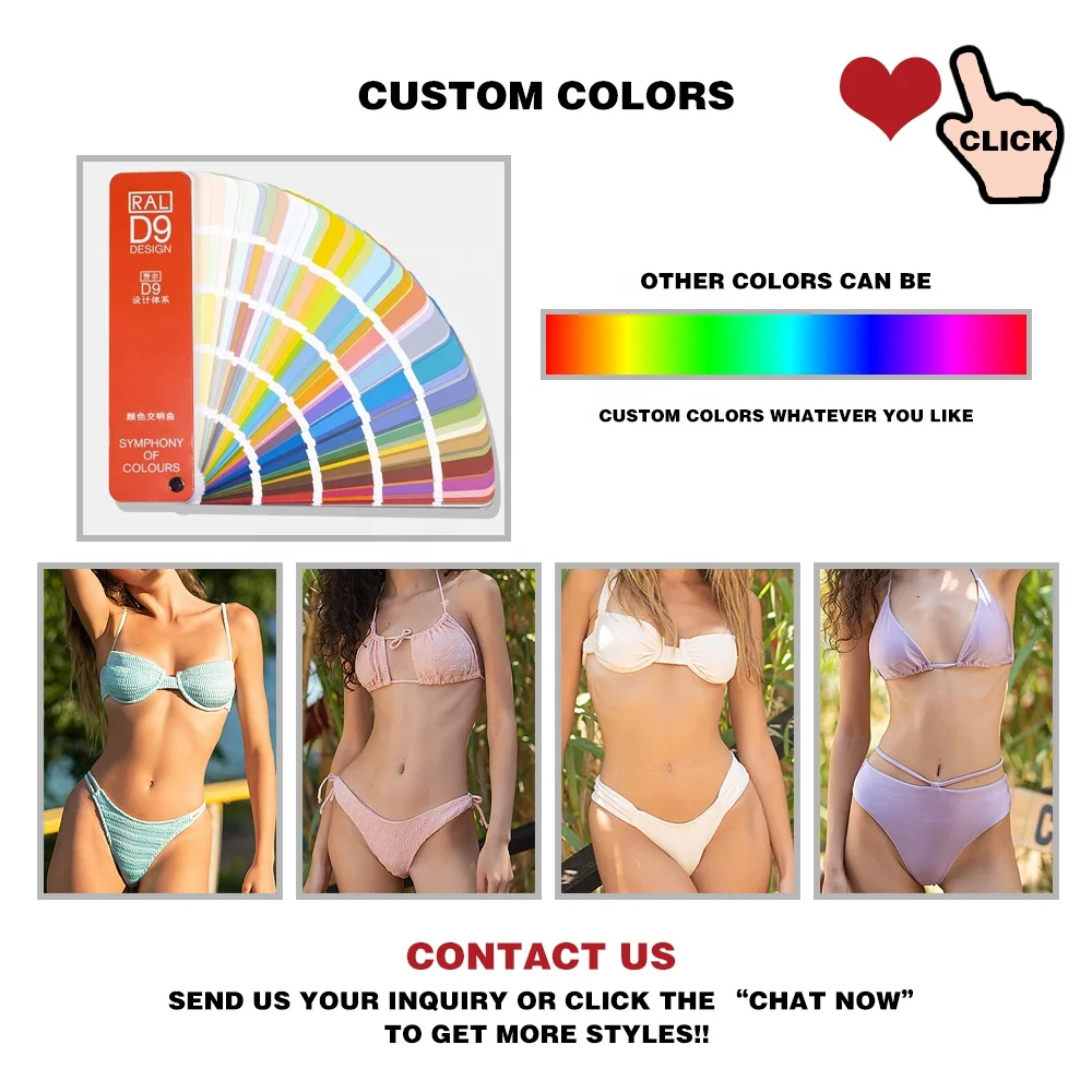 Small Moq Terry Fabric Swimsuit Bikinis Set Swim Suits Women Woman Bikini Swimwear Custom Beach Wear