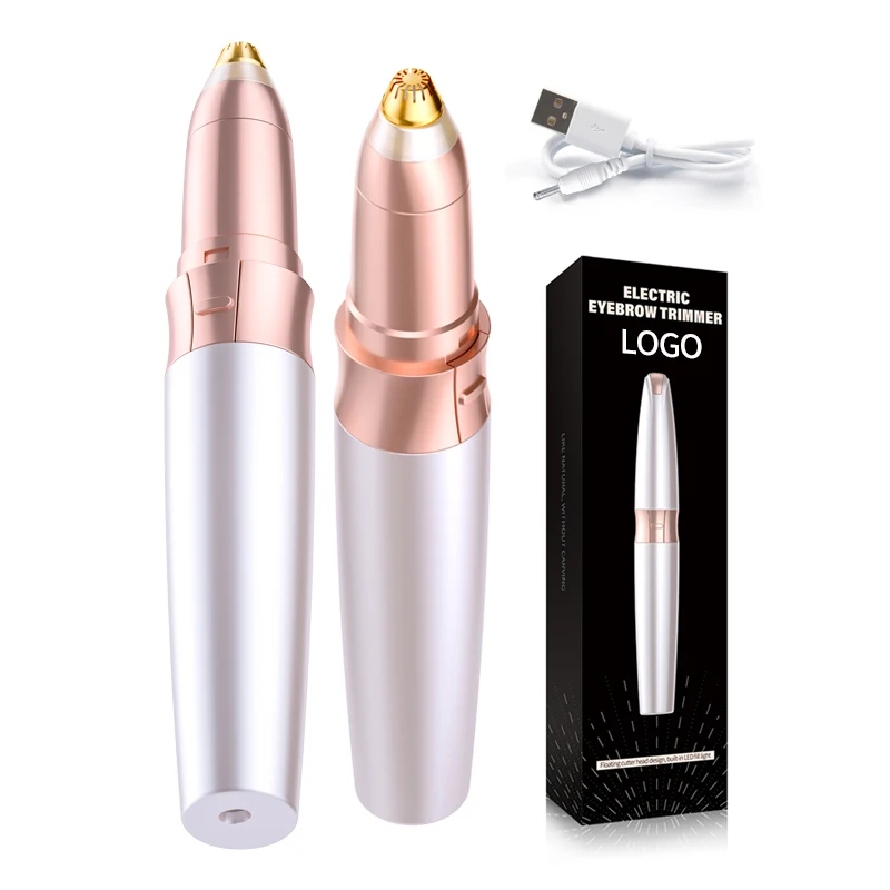 Перезаряжаемый портативный мини электрический триммер для бровей, используемый для удаления волос бровей