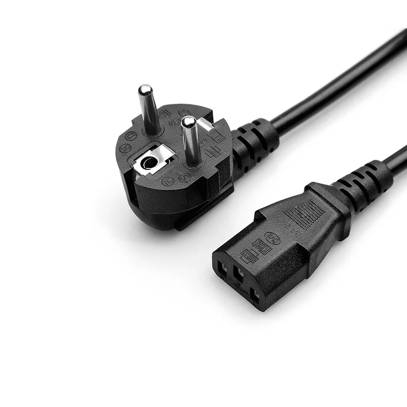 EU Power Supply Cord PC Power Cord / Computer Power Cord / AC Power Cable C13 Plug