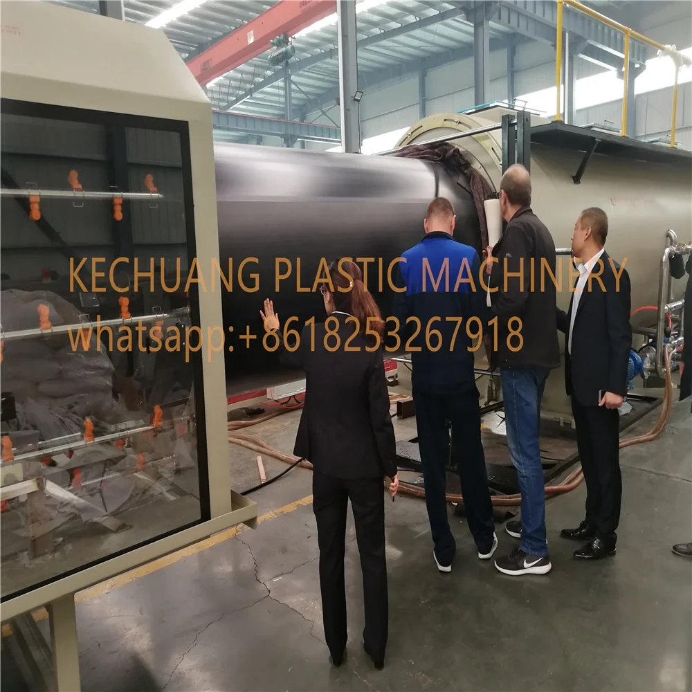 plastic pipe extrusion machine HDPE PE pipe(110-315mm) plastic extruder  whatsapp/wechat:+8618253267918
