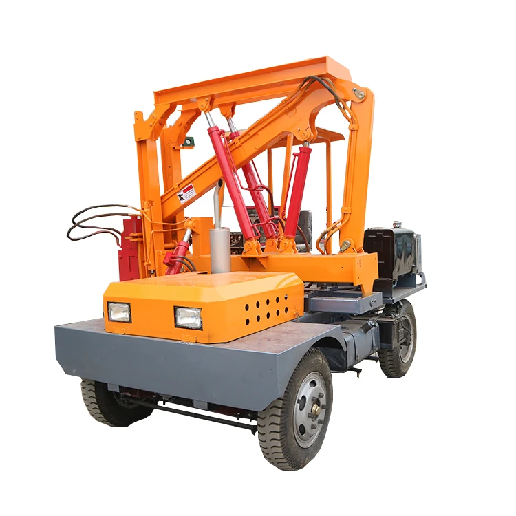 
Highway guardrail pile driver equipment ground screw piling machine 