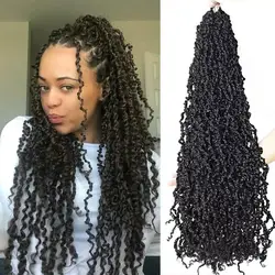 Majesty Twist Curly Senegalese passion twist Crochet hair Dreadlocks Extensions Braids Pre-Looped Synthetic Braiding Hair