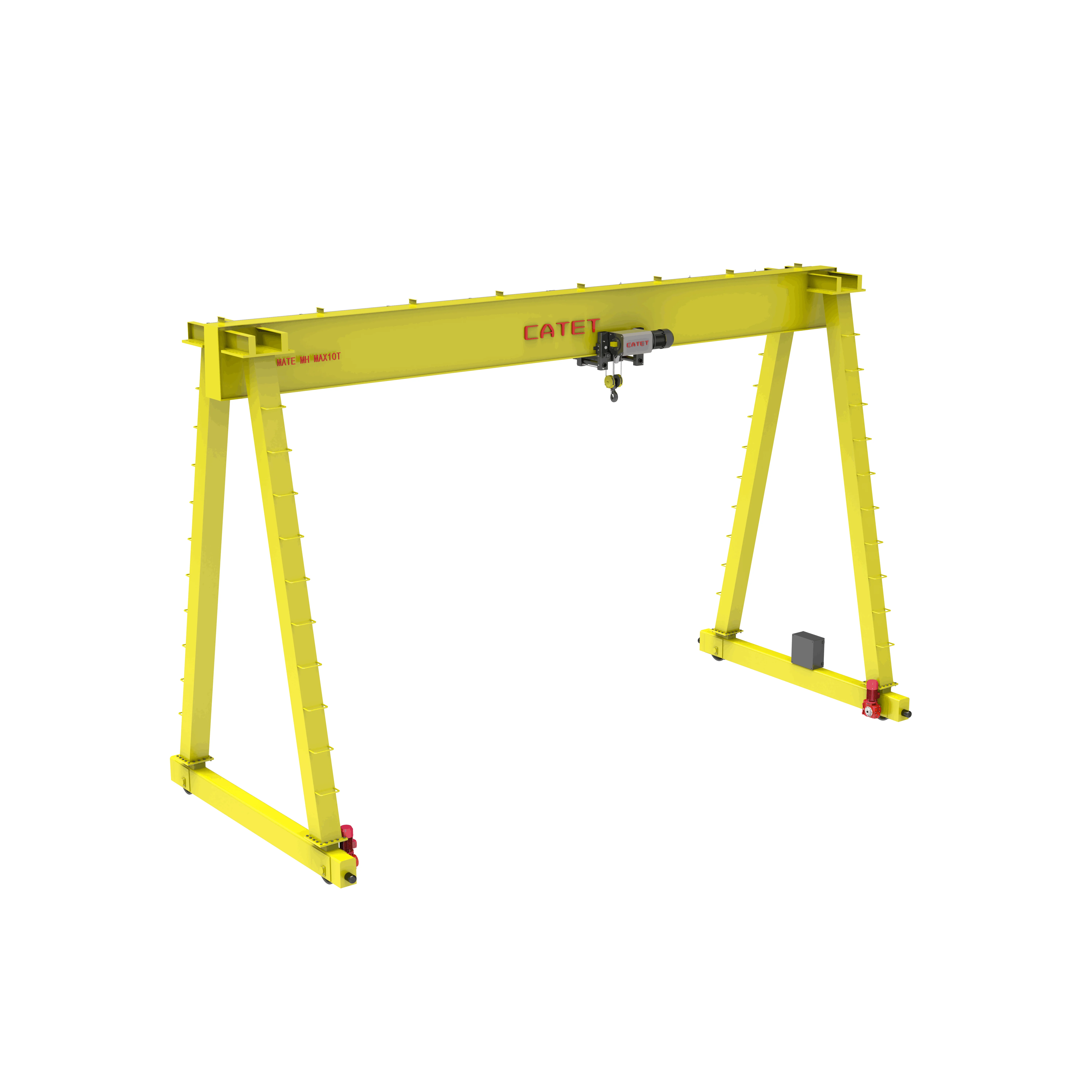 3 т портальный рельсовый мобильный козловой кран однобалочный складское подъемное оборудование с европейской электрической Талью