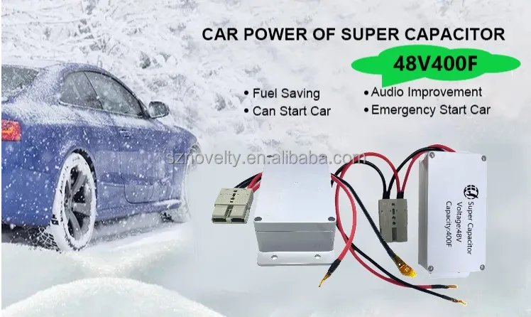 Start system ultra capacitor 3V 12V 16V 48V 400F super capacitor battery for electric Vehicle rechargeable power start system