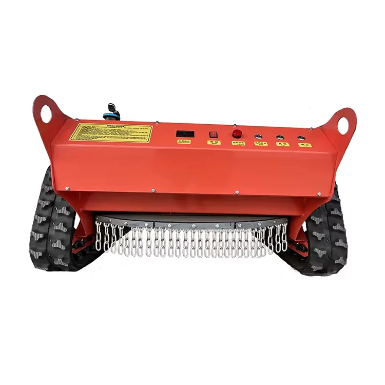 High Quality Ce Certified Electric Mower Crawler Remote Control Tandem Mower With Diesel Engine