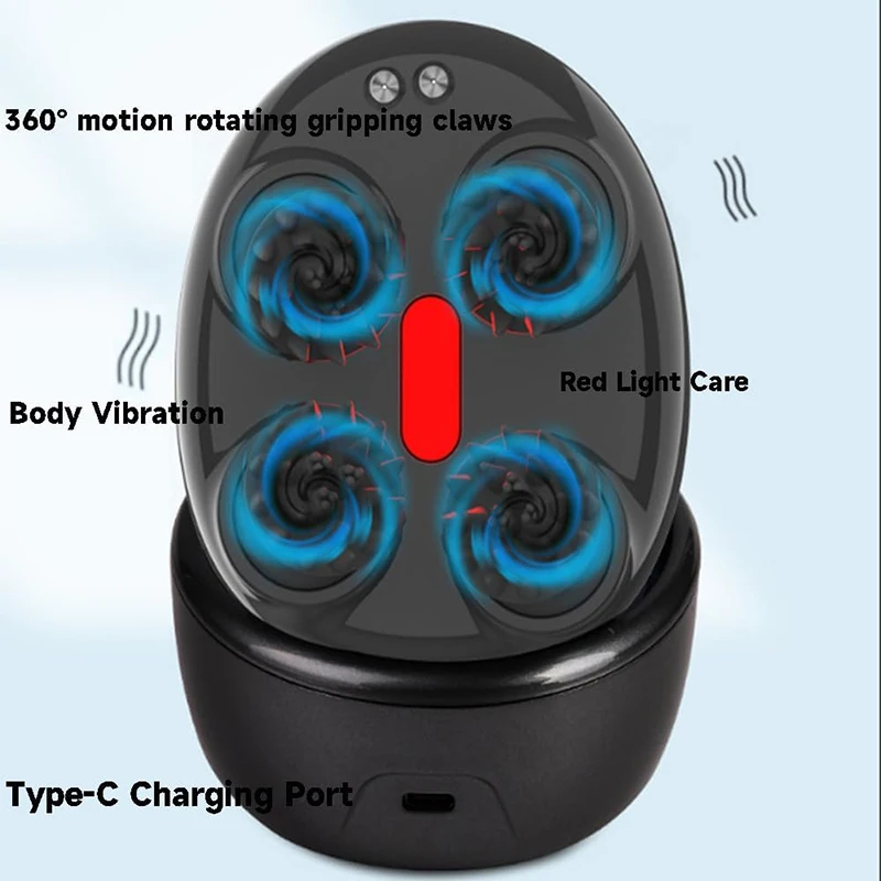 Rechargeable Waterproof Handheld Massager for Deep Clean and Stress Relief Scalp Massager