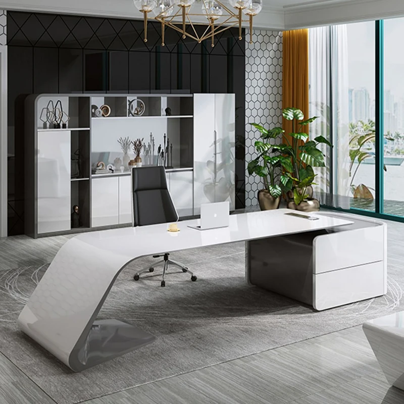 ZITAI comfortable modern round corner supplier office desk modern office furniture executive office desk