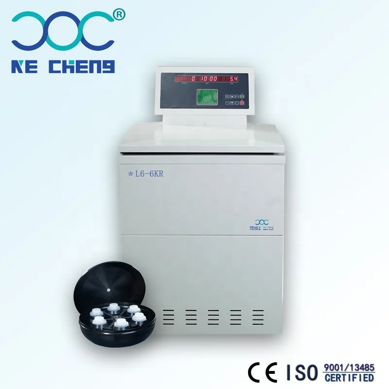 Kecheng factory lab test equipment Floor Type  low speed large capacity refrigerated Centrifuge L6-6KR