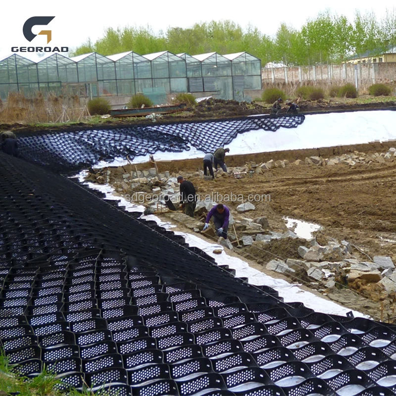 Hdpe plastic geocell price for soil stabilization