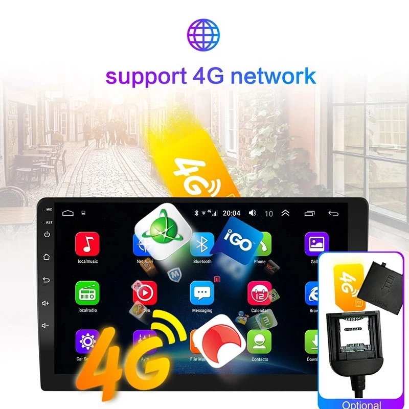 TS18 Android 10 8core IPS DSP 2.5D 9 дюймов 10 дюймов Автомобильный мультимедийный DVD-плеер для универсального автомобиля 4 + 64G GPS BT Радио RDS