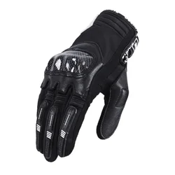 Motorcycle Leather Carbon Fiber Full finger Breathable Motorcycle Gloves